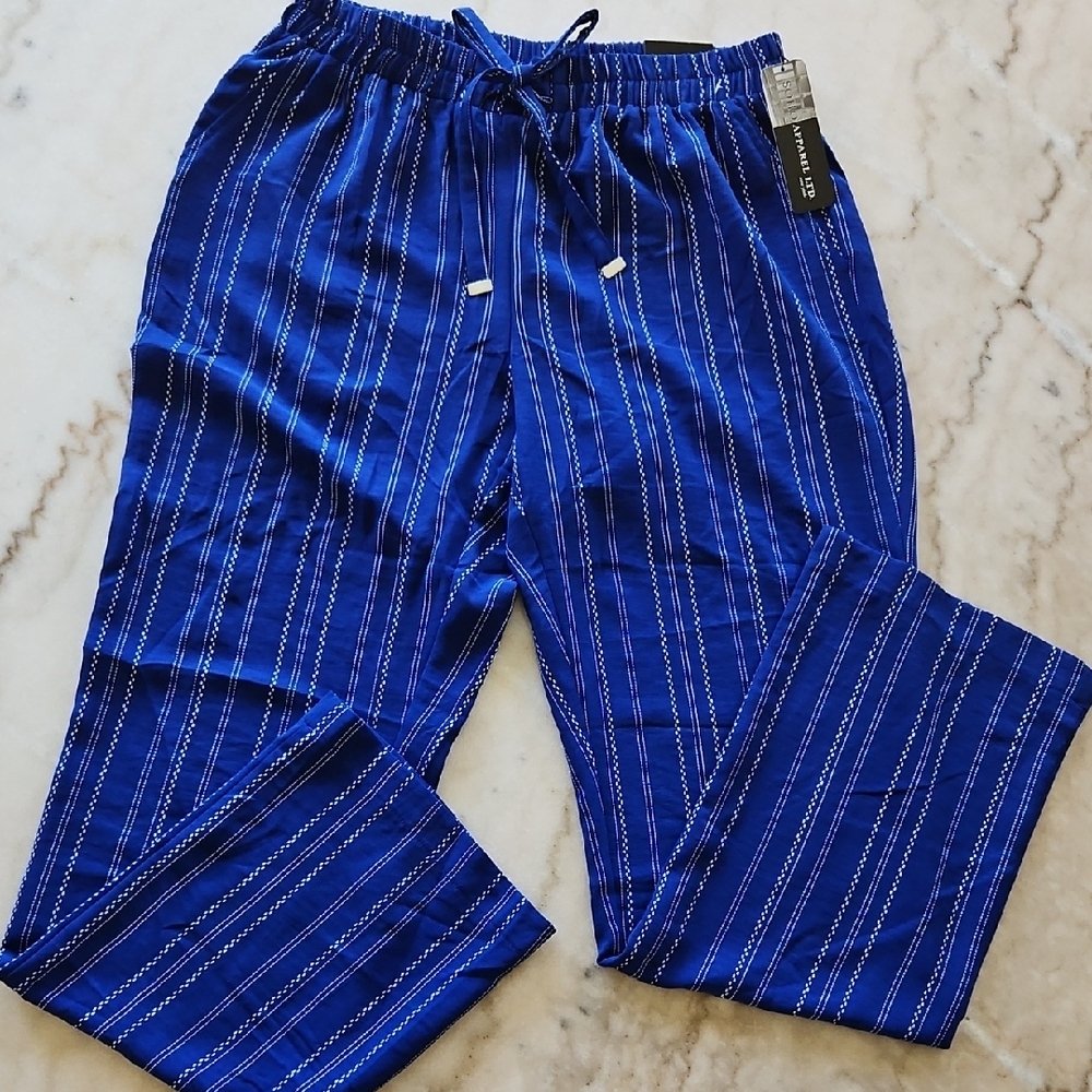 Soho Royal Blue Joggers with White Accents